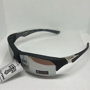 Tundra Mens Semi Rimless Soft Frame Mirrored Wrap Sunglasses